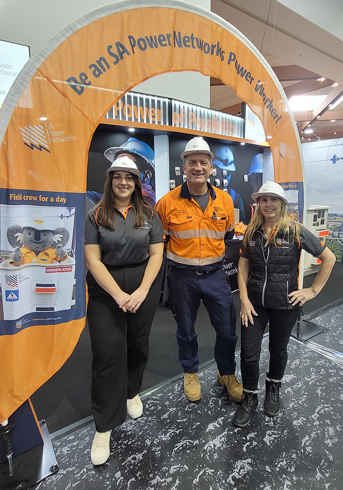 SA Power Networks staff with our photo booth at the Royal Adelaide show